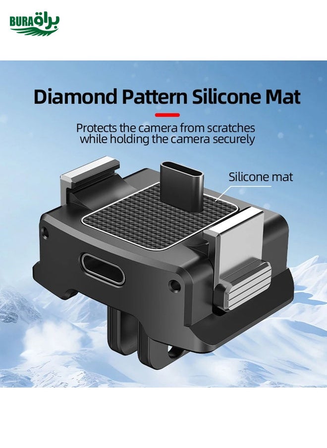 For DJI OSMO Pocket 3 Camera Charging Base Quick Release Mount Adapter With 1/4 Inch Hole, Spec: Only Base