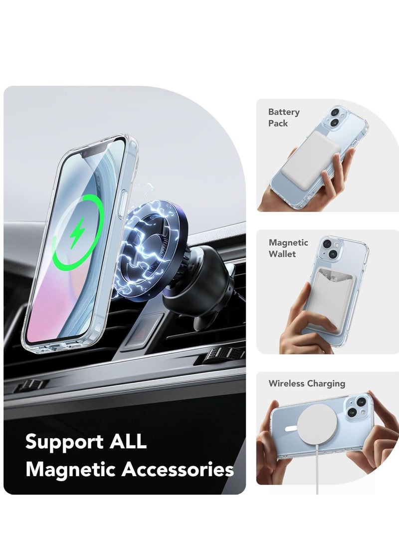 Clear Case for iPhone 13/14 with MagSafe, Slim & Military-Grade Protection, Shockproof Phone Cover for iPhone, Durable Build - Image 3