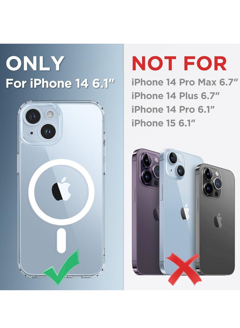 Clear Case for iPhone 13/14 with MagSafe, Slim & Military-Grade Protection, Shockproof Phone Cover for iPhone, Durable Build - Image 2