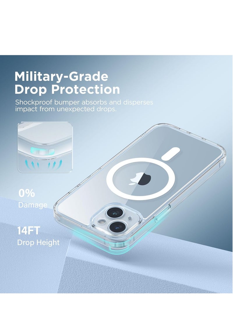 Clear Case for iPhone 13/14 with MagSafe, Slim & Military-Grade Protection, Shockproof Phone Cover for iPhone, Durable Build - Image 5