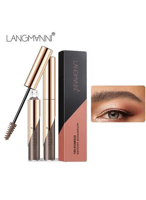 Eyebrow Gel Mascara Eye Brow Fill In Sparse Volumizing Enhance Brush Tamp Tinted Coloring Waterproof Long Lasting Light Grey