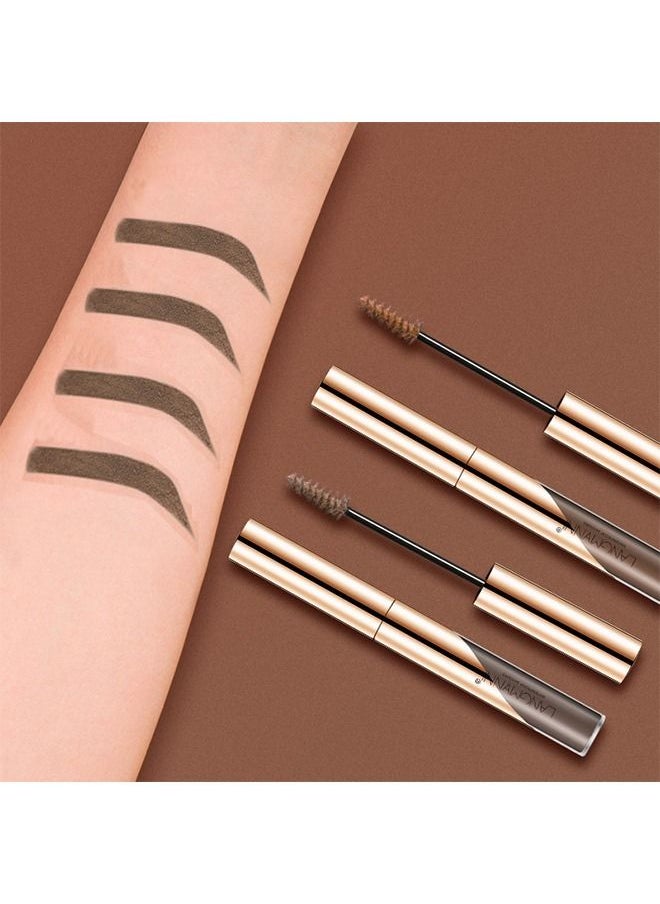 Eyebrow Gel Mascara Eye Brow Fill In Sparse Volumizing Enhance Brush Tamp Tinted Coloring Waterproof Long Lasting Light Grey