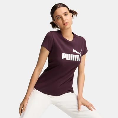 PUMA Women's Essentials+ Metallic Logo T-Shirt