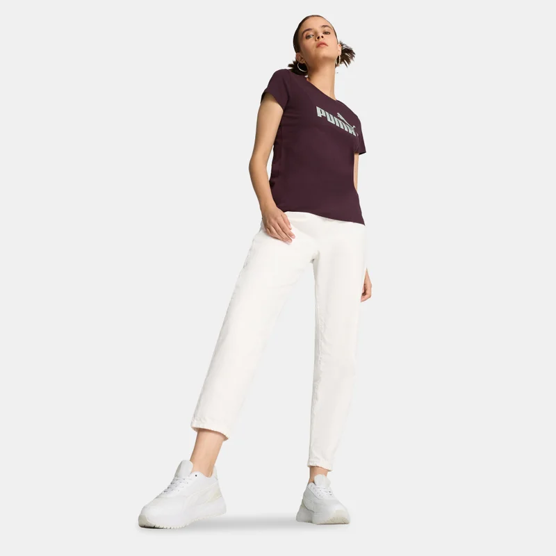 PUMA Women's Essentials+ Metallic Logo T-Shirt