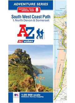 South West Coast Path National Trail Official Map North Devon and Somerset: with Ordnance Survey mapping