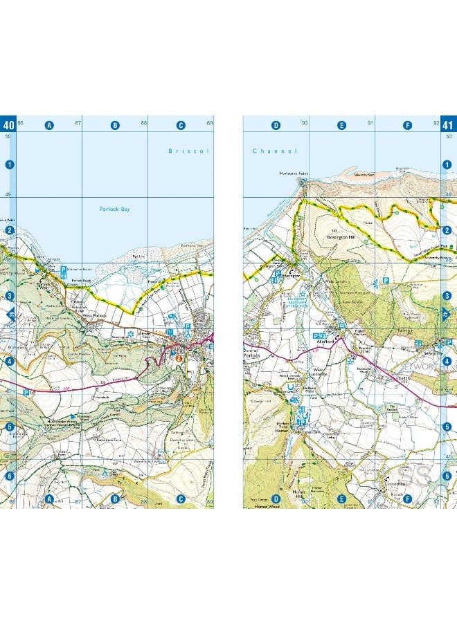 null - South West Coast Path National Trail Official Map North Devon and Somerset: with Ordnance Survey mapping - Image 1