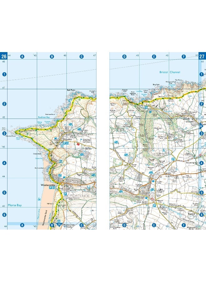 null - South West Coast Path National Trail Official Map North Devon and Somerset: with Ordnance Survey mapping - Image 1
