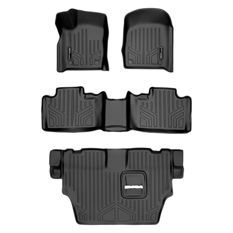 SMARTLINER Custom Fit Floor Mats 3 Row Liner Set for 20162025 Dodge Durango
