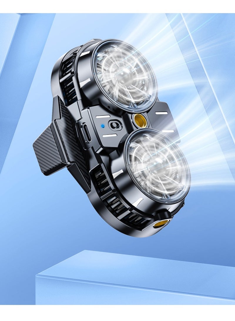 general Upgraded Efficient Cell Phone Cooler , With temperature display, Dual Semiconductor Cooling Chips, Low Noise, Compatible with Phones Width 69-88mm , Special Radiator for Phone Cooling (Black) - Image 3