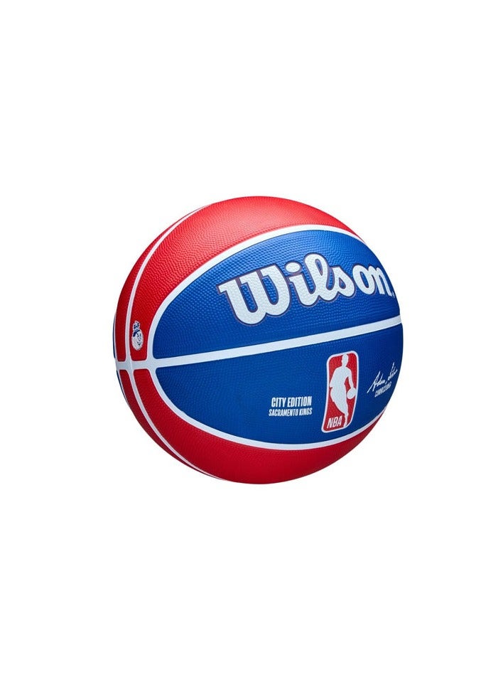 ويلسون 2024-2025 NBA Team City Edition Icon Sacramento Kings Basketball - الحجم الرسمي وعنصر تجميعي للمشجعين  - Image 3