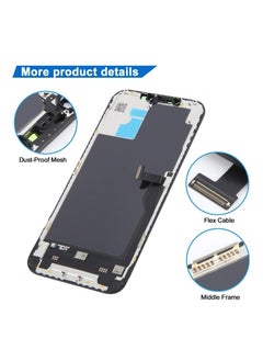 JK JK LCD Screen Replacement For iPhone 11 Pro Max Touch Glass Display FHD Black  - Image 3