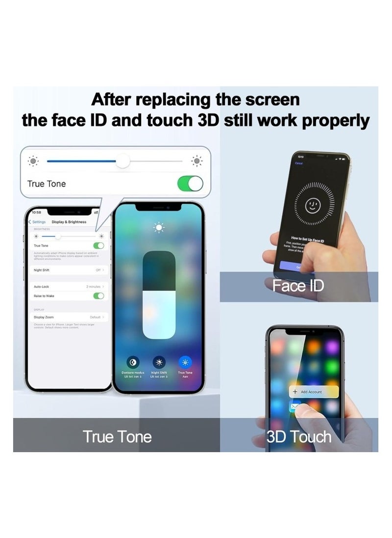 جي كي شاشة LCD بديلة من JK لهاتف iPhone 11 Pro Max تعمل باللمس من الزجاج FHD باللون الأسود  - Image 4