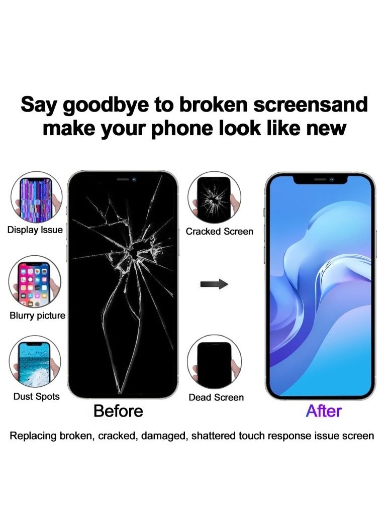 جي كي شاشة LCD بديلة من JK لهاتف iPhone 11 Pro Max تعمل باللمس من الزجاج FHD باللون الأسود  - Image 5