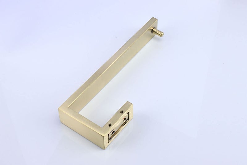 TocTen Hand Towel Holder/Towel Ring - Thicken SUS304 Stainless Steel Bathroom Hand Towel Hanger  9 Inch Heavy Duty Wall Mounted Towel Rack  Square Hand Towel Bar for Bathroom Hardware (Gold  9 in) - Image 5