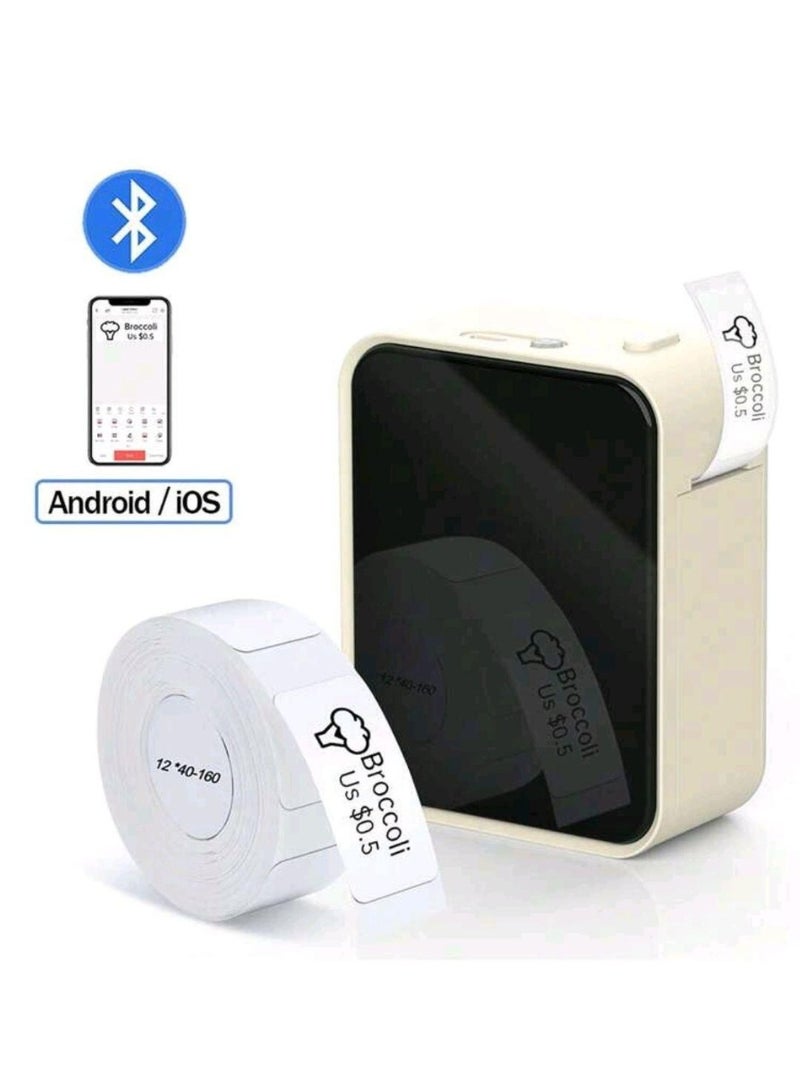 ماركليف Marklife P15 Mini Label Printer, Wireless Thermal Portable Label Printer, Self-Adhesive Name Tag Maker, Suitable For Home, School, Kitchen And Office Labeling, Compatible With IOS And Android Systems - Image 1