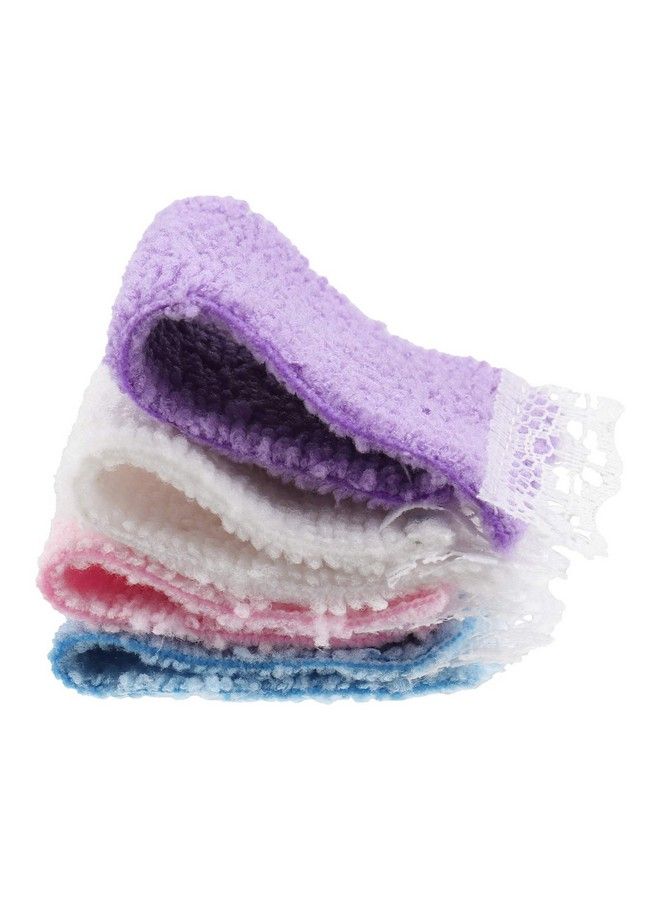 Toyvian 4Pcs Dollhouse Miniature Bath Towel Bathroom Accessories 1: 12 Dollhouse Bathroom Furniture Dolls House Play House Accessory For Kids Children Random Color - Image 2