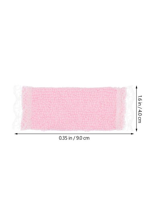 Toyvian 4Pcs Dollhouse Miniature Bath Towel Bathroom Accessories 1: 12 Dollhouse Bathroom Furniture Dolls House Play House Accessory For Kids Children Random Color - Image 5