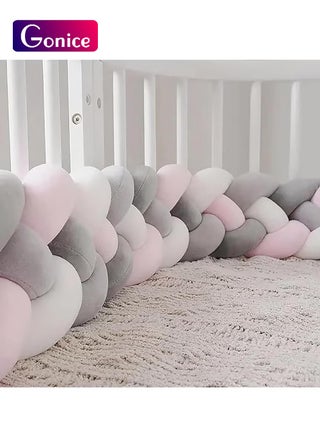 4 Shares Braided Cot Bumper Cushion Soft Knot Pillow Cot, Braided Pillows Knotted Cot Bumper 2m - pzsku/Z4C86313B2F6555F4A4B6Z/45/_/1727345177/05f2b85e-04eb-4966-8d1c-a5a0d0e5bcec