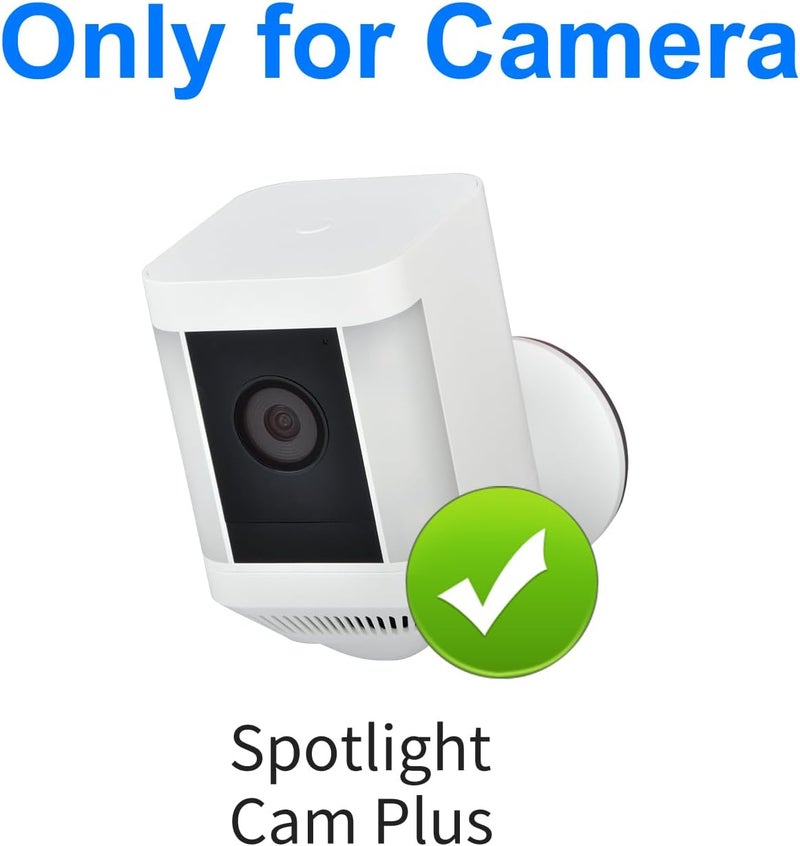 Prestantious Plastic Cover Protective Case for Ring Spotlight Cam Plus, Wall Mount Bracket, Skin Cover Case for Camera Protection from Sun/Rain/Dust,2-Pack, White, Camera Not Included - Image 3