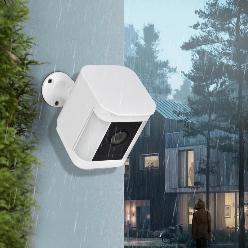 Prestantious Plastic Cover Protective Case for Ring Spotlight Cam Plus, Wall Mount Bracket, Skin Cover Case for Camera Protection from Sun/Rain/Dust,2-Pack, White, Camera Not Included - Image 4