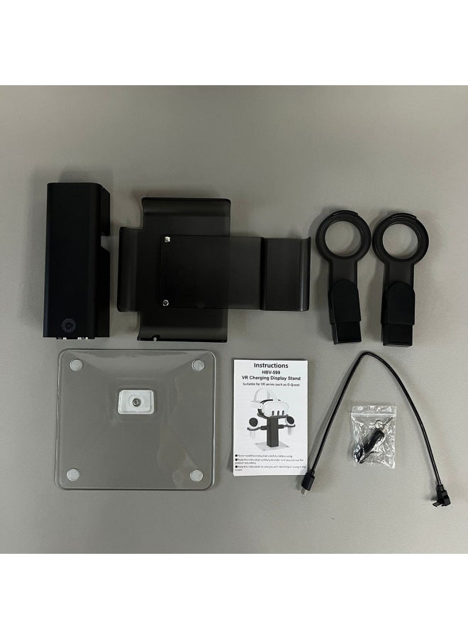 Oculus Quest2 Quest 3S Quest 3 And Other VR Series Charging Storage Rack Handle Desktop Storage-Product Color:Black - Image 1