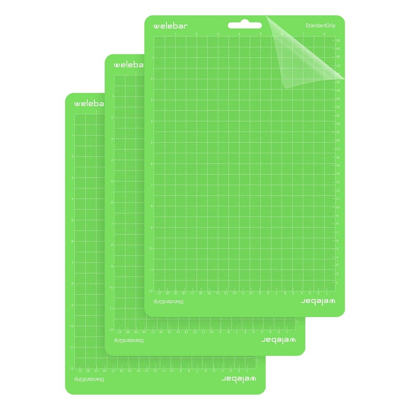 Welebar 85x12 Cutting Mats for Cricut Joy Xtra 3 Pack Standard Adhesive NonSlip Cut Mat for Sewing Quilting Crafts