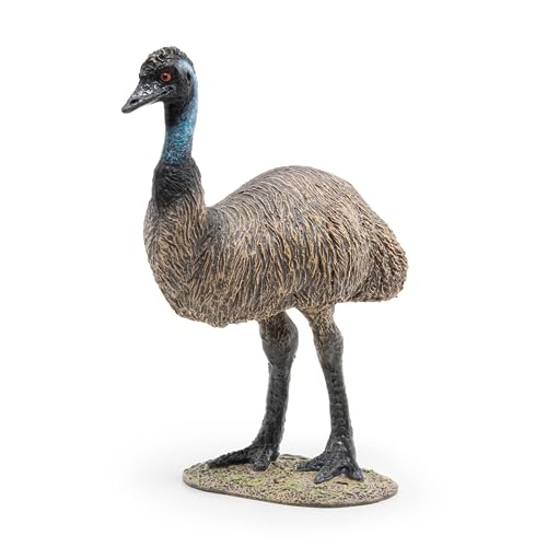 Papo Emu Realistic Figurine for Ages 3 Wild Animal Kingdom Collection Hand Painted Highly Detailed Durable and Educational Gift Idea Collectable emu Figurine Wild Bird Model - Image 1