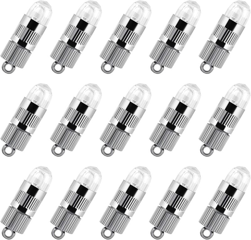LIHAO 15x Battery Operated Mini LED Lights for Paper Lanterns, Balloons, Party Decorations, Non-Waterproof - Warm White - Image 1