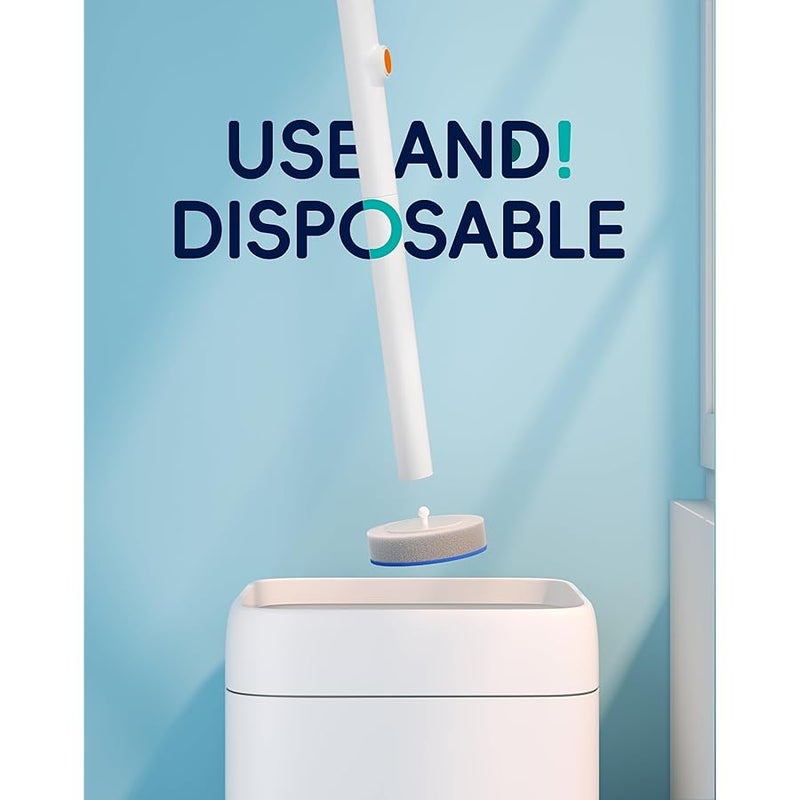 Arabest Disposable Toilet Cleaning System - Toilet Wand Kit with 18 High-Performance Refills, Wall Mounted Brush and Holder for Deep Cleaning Bathroom (Brush + 18 Refills) - Image 4