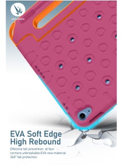 Moxedo Moxedo Rugged Protective EVA Silicone Kids Case Cover, Shockproof DIY 3D Cartoon Pattern with Pencil Holder, Stand and Handle Grip Compatible for Apple iPad 2022 (10th Gen) 10.9 inch – Rose Pink  - Image 3