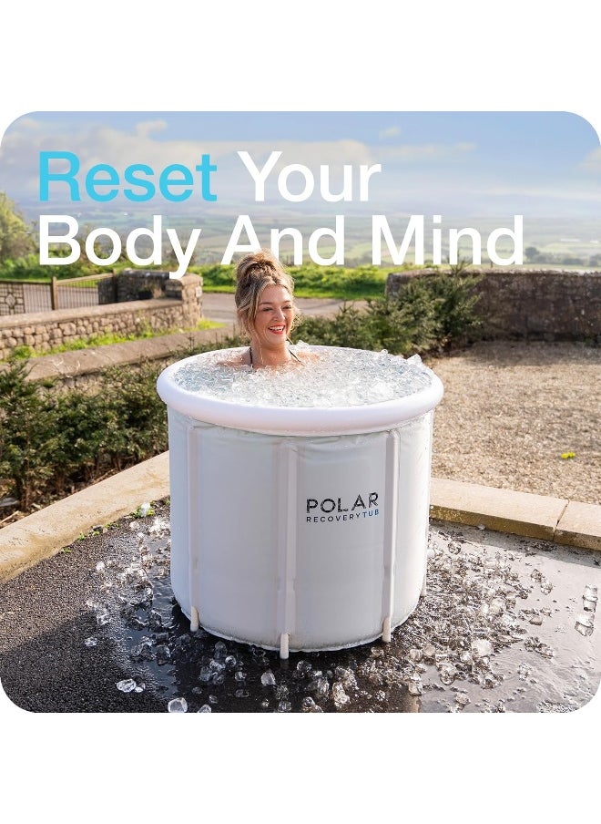POLAR - Polar Recovery  Tub / 371L Portable Ice Bath For Cold Water Therapy Training/An Ice Bathtub For Athletes - Adult Spa For Ice Baths And Soaking - Outdoor Cold Plunge Tub (Grey) - Image 1