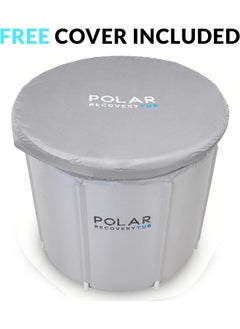 Polar Recovery  Tub / 371L Portable Ice Bath For Cold Water Therapy Training/An Ice Bathtub For Athletes - Adult Spa For Ice Baths And Soaking - Outdoor Cold Plunge Tub (Grey)