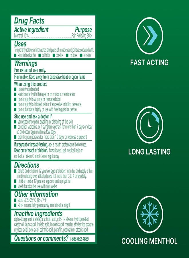 Biofreeze Dry Stick, Mess-Free Relief for Neck, Shoulder, Knee, Hip, Hand & Joint, Cooling Menthol Pain Relief Stick, Up to 100 Uses - Image 5