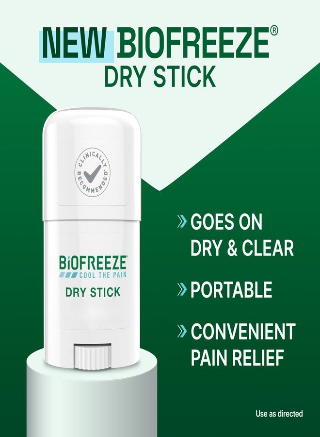 Biofreeze Dry Stick, Mess-Free Relief for Neck, Shoulder, Knee, Hip, Hand & Joint, Cooling Menthol Pain Relief Stick, Up to 100 Uses - Image 2