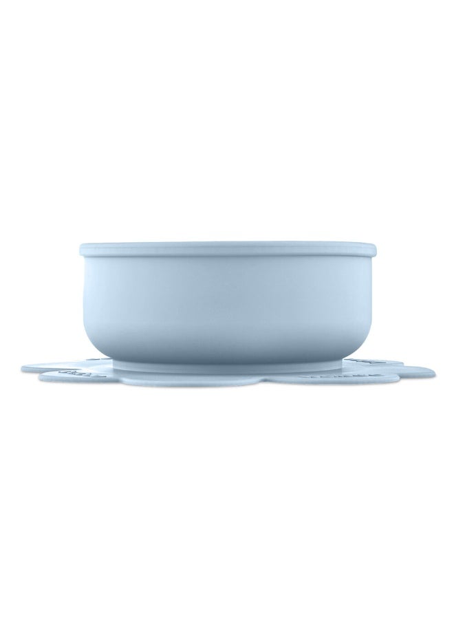 Baboo Silicone Bowl with Suction Base | Silicone Food Bowl for Babies Kids Toddlers, Best for For Hot and Cold Food Grade Safe BPA-Free Non-Slip Design | Dishwasher safe 6 Month Up (Blue Haze) - Image 2
