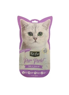 Kit Cat Kit Kat Complete Balanced Pour Puri Cat Food with Tuna and Oysters, 4 x 15 grams 
