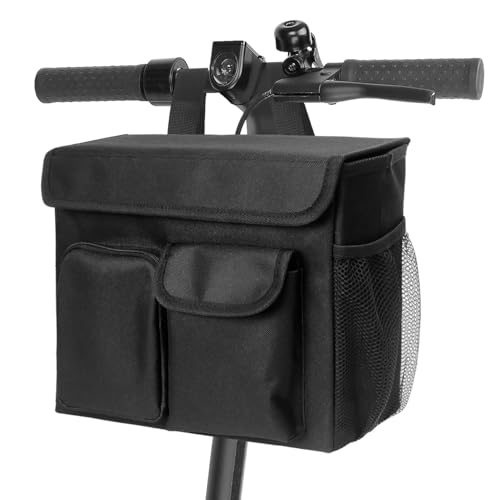 BOHEMIABY Electric Scooter Basket - Convenient Mobility Scooter Bag With 14-In Laptop Pocket and Cup Holders, Easy Installation for Bike, Mobility Scooter Accessories for Adults - Image 1