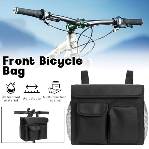 BOHEMIABY Electric Scooter Basket - Convenient Mobility Scooter Bag With 14-In Laptop Pocket and Cup Holders, Easy Installation for Bike, Mobility Scooter Accessories for Adults - Image 3