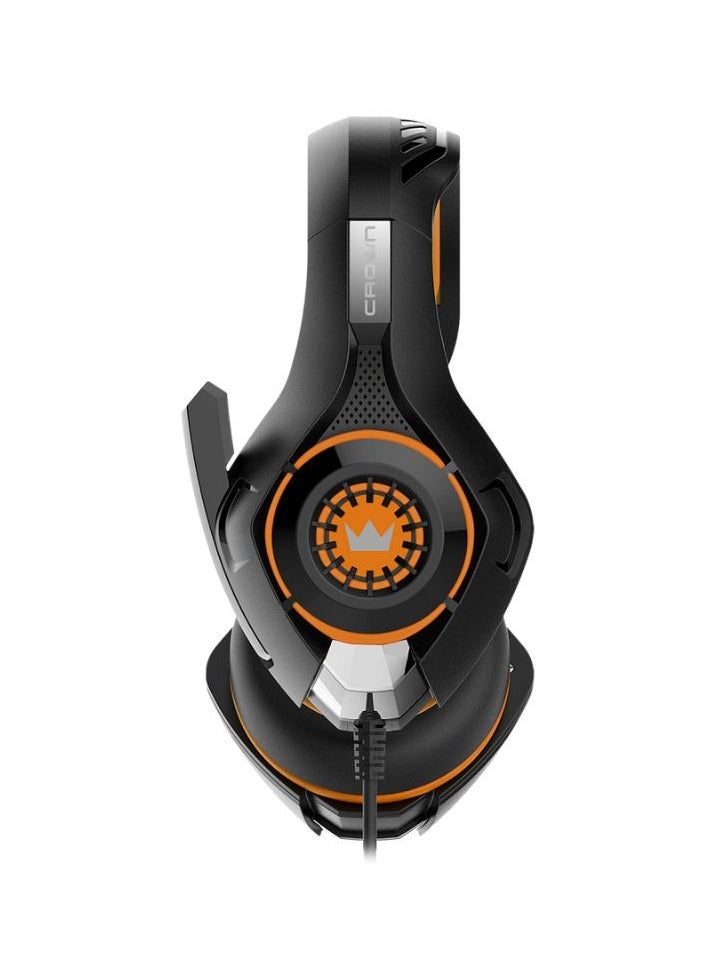 Crown Micro Crown Micro Gaming Headset, USB Wired Headset with 2.1M Cable, CMGH 102T Orange  - Image 3