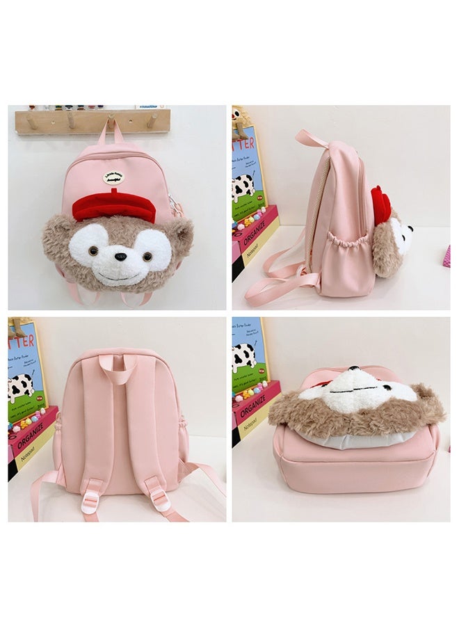 Cute Plush Cartoon Backpack with 3D Cartoon Bear Pattern - Waterproof Lightweight Schoolbag, Casual Daypack, Travel Bag for Kids & Adults - Image 4