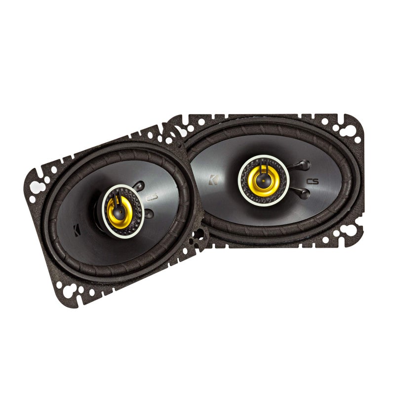 KICKER 46CSC464 CSSeries CSC46 4x6Inch 100x160mm Coaxial Speakers 4Ohm Pair