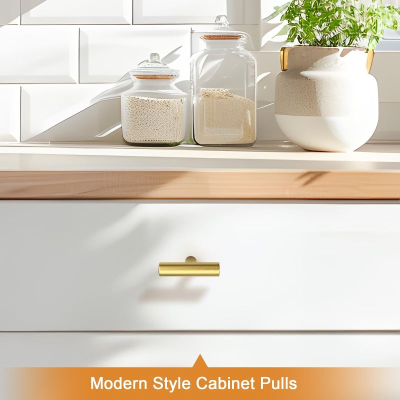 2 Piece Black Brushed Stainless Steel Cabinet Knobs 2 Inch Kitchen Hardware 7 Pack - Image 2