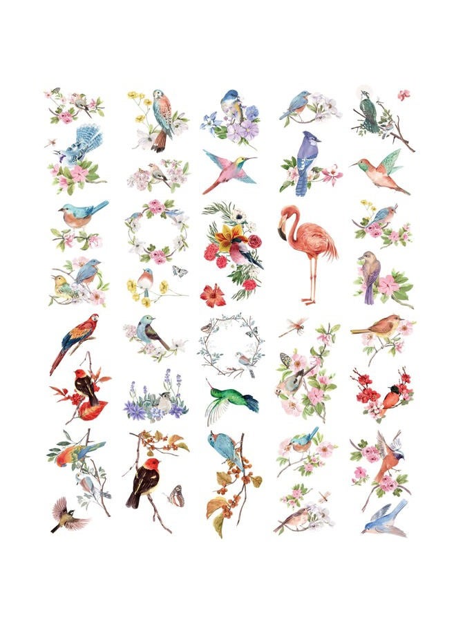 Everjoy تاتو مؤقت واقعي من الأزهار والطيور بتصميمات مائية 40+ تصميم تاتو مقاوم للماء للنساء والرجال 20 قطعة - Image 1