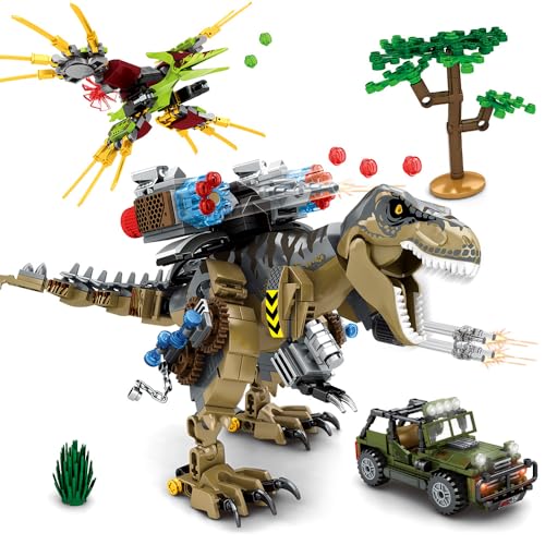 Mesiondy Building Blocks Toys Sets 725 Pcs for Age 6 8 9 10 11 12 13 14 Years Dinosaur Park WorldBirthday Gifts for Boys and Girls - Image 1