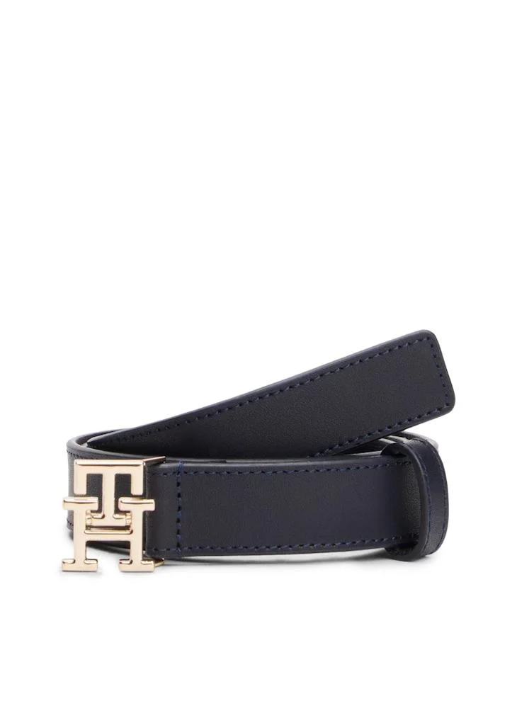 TOMMY HILFIGER Logo Detailed Non Allocated Hole Belt
