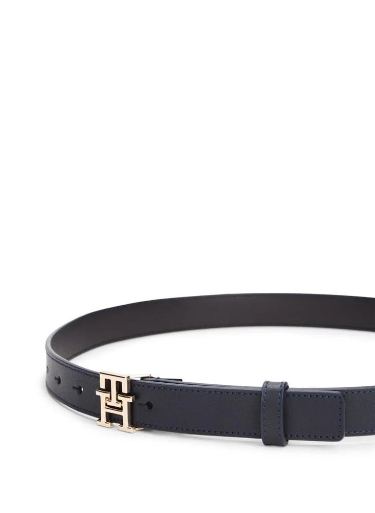 TOMMY HILFIGER Logo Detailed Non Allocated Hole Belt
