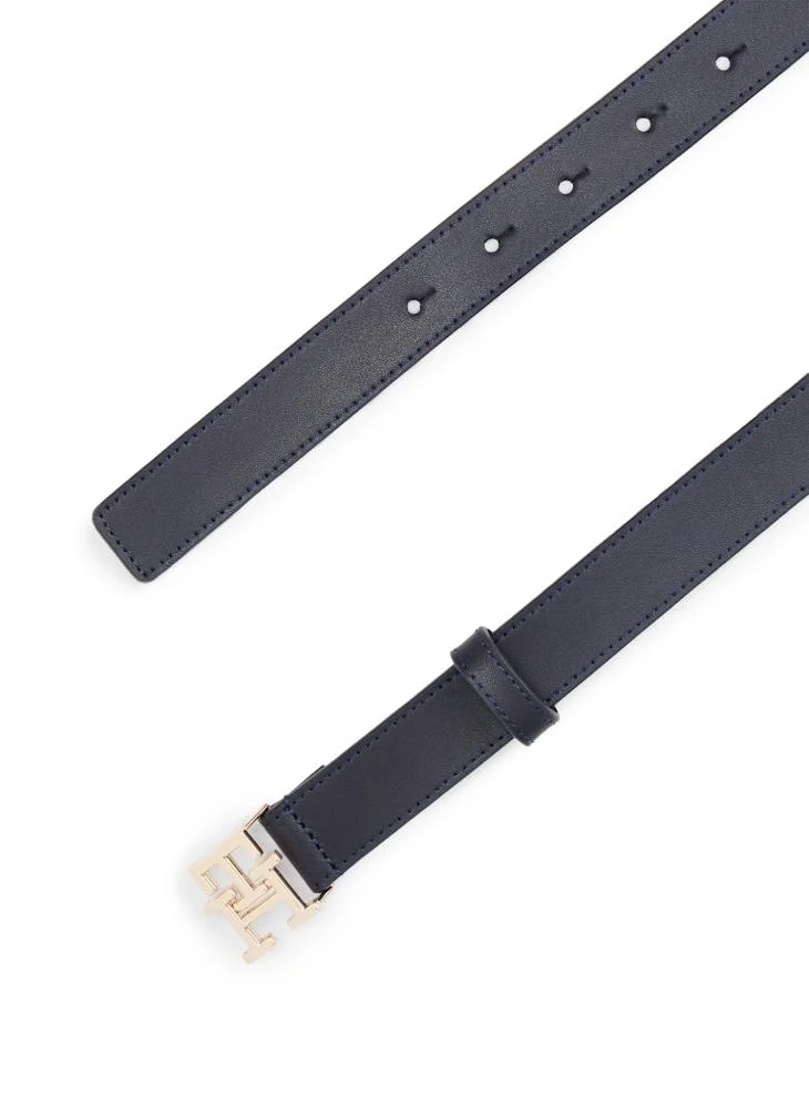 TOMMY HILFIGER Logo Detailed Non Allocated Hole Belt