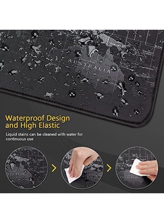 World Map Gaming Mouse Pad – XXL Extended Size 120x50 cm, Anti-Slip Base, Speed Edition - Image 3