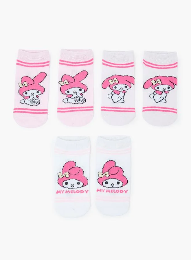 Styli Girls Set of 3 - My Melody Ankle Socks