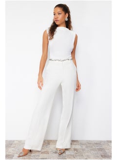 trendyol Bridal White Fitted Knitted Snap Body TPRSS24BD00012  - Image 2